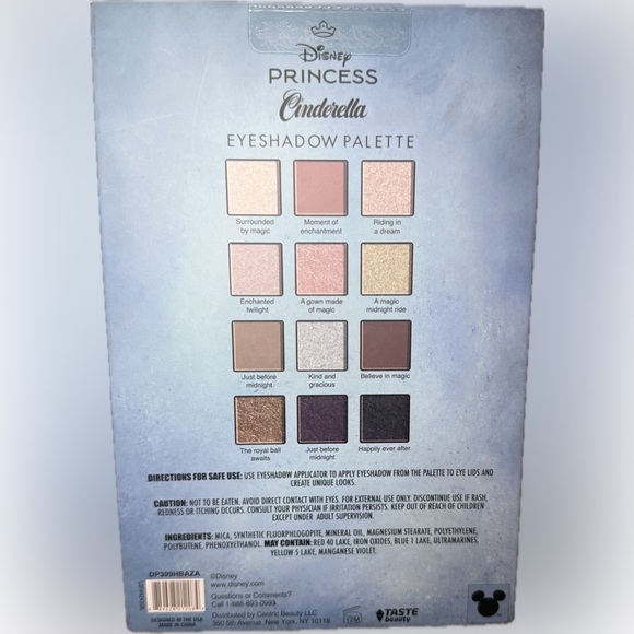💙DISNEY💙Princess Cinderella 12 Shades Eyeshadow Palette/NIP - Picture 2 of 3